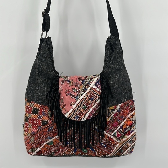 Airavat Trading Company Multicolor Embroidered Crossbody Purse - Picture 1 of 14